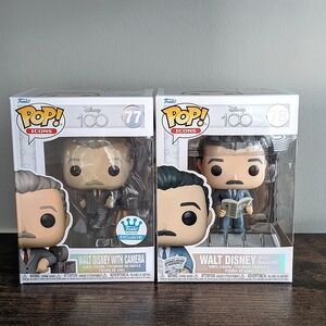 NEW Funko Walt Disney with Magazine and Camera Funko Pops Disney 100 Brand New